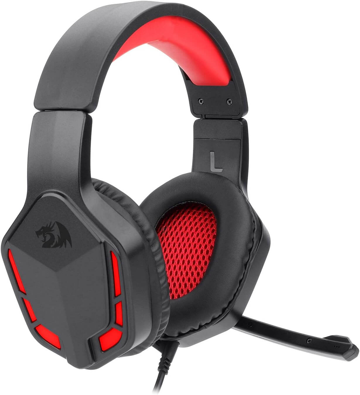 Redragon H220N Themis 2 Wired Gaming Headset, Stereo Surround-Sound, Noise Cancelling Over-Ear Headphones with Mic, Volume Control, Red LED Light, Compatible with PC, PS4/3, Xbox One and Nintendo Switch Redragon H220N Themis 2 Wired Gaming Headset, Stereo Surround-Sound, Noise Cancelling Over-Ear Headphones with Mic, Volume Control, Red LED Light, Compatible with PC, PS4/3, Xbox One and Nintendo Switch